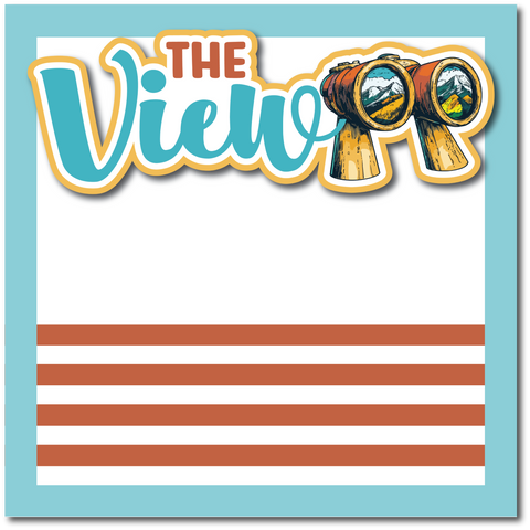 The View - Printed Premade Scrapbook Page 12x12 Layout