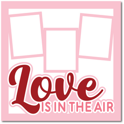 Love is in the Air - Printed Premade Scrapbook Page 12x12 Layout
