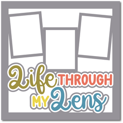Life through My Lens - Printed Premade Scrapbook Page 12x12 Layout
