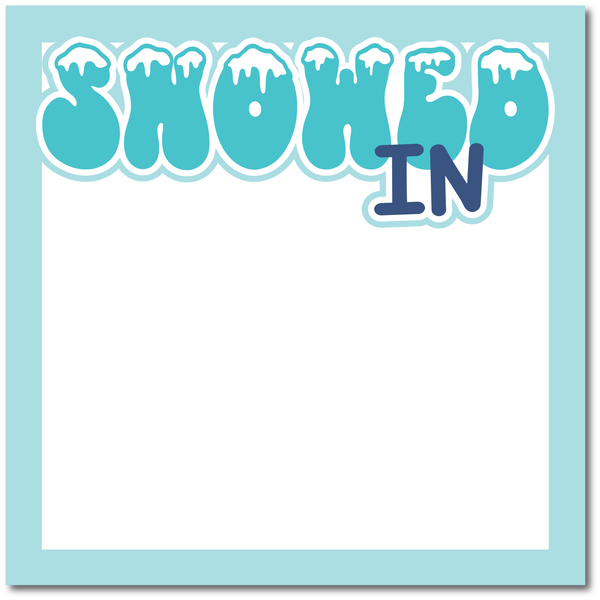 Snowed In - Printed Premade Scrapbook Page 12x12 Layout