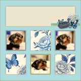 NO TITLE - Memories - Printed Premade Scrapbook Page 12x12 Layout