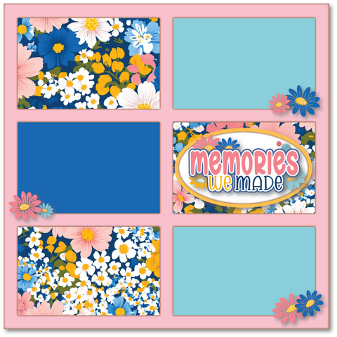 Memories We Made - Printed Premade Scrapbook Page 12x12 Layout