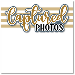 Captured Photos - Printed Premade Scrapbook Page 12x12 Layout