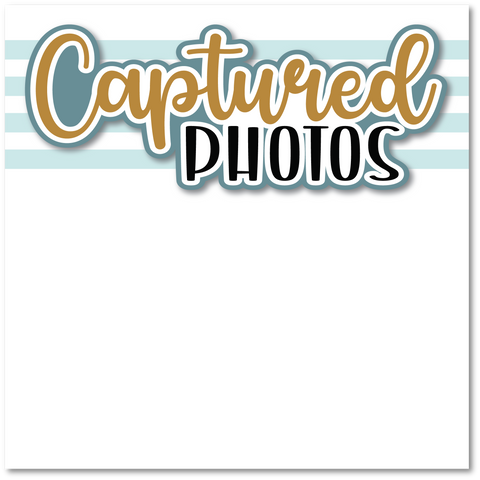 Captured Photos - Printed Premade Scrapbook Page 12x12 Layout
