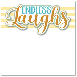 Endless Laughs - Printed Premade Scrapbook Page 12x12 Layout