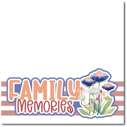 Family Memories - Printed Premade Scrapbook Page 12x12 Layout