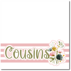 Cousins - Printed Premade Scrapbook Page 12x12 Layout