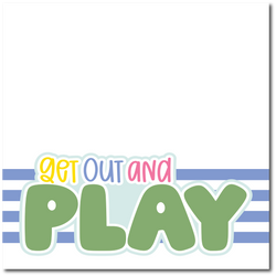 Get Out and Play - Printed Premade Scrapbook Page 12x12 Layout