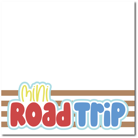 Mini Road Trip - Printed Premade Scrapbook Page 12x12 Layout