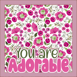 You are Adorable - Printed Premade Scrapbook Page 12x12 Layout