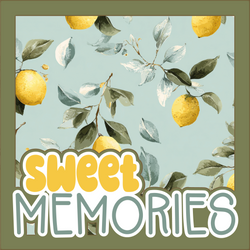 Sweet Memories - Printed Premade Scrapbook Page 12x12 Layout