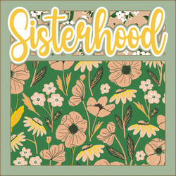 Sisterhood - Printed Premade Scrapbook Page 12x12 Layout