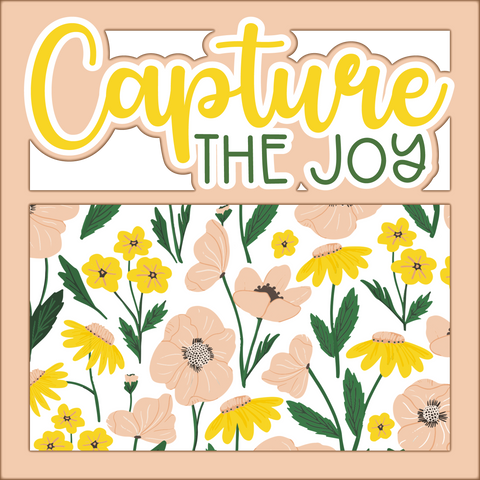 Capture the Joy - Printed Premade Scrapbook Page 12x12 Layout