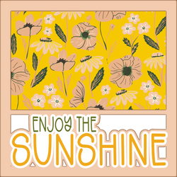 Enjoy the Sunshine - Printed Premade Scrapbook Page 12x12 Layout