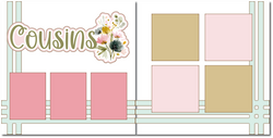 Cousins - Printed Premade Scrapbook (2) Page 12x12 Layout