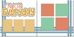 Enjoy Everyday - Printed Premade Scrapbook (2) Page 12x12 Layout