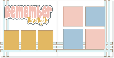 Remember these Days - Printed Premade Scrapbook (2) Page 12x12 Layout
