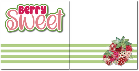 Berry Sweet - Printed Premade Scrapbook (2) Page 12x12 Layout