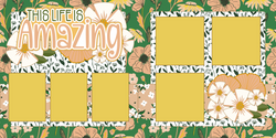 This is the Life - Printed Premade Scrapbook (2) Page 12x12 Layout