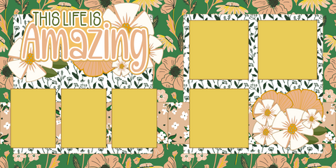 This is the Life - Printed Premade Scrapbook (2) Page 12x12 Layout