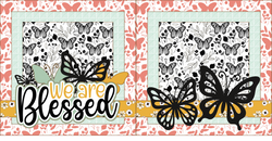 We are Blessed - Printed Premade Scrapbook (2) Page 12x12 Layout