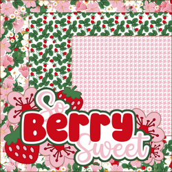 So Berry Sweet - Printed Premade Scrapbook Page 12x12 Layout