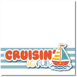 Cruisin' to Fun - Printed Premade Scrapbook Page 12x12 Layout