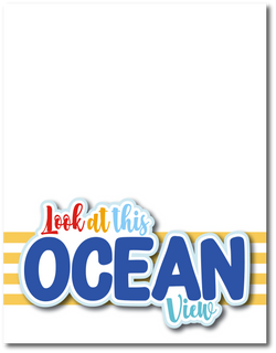 Look at this Ocean View - Printed Premade Scrapbook Page 8.5 x 11 Layout