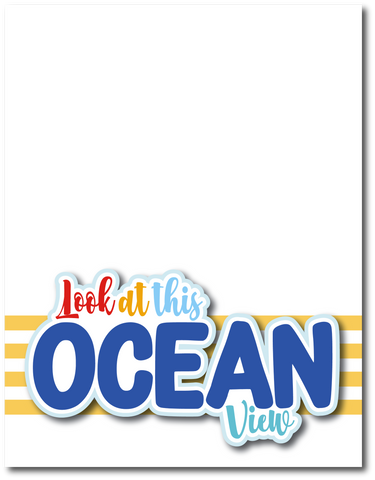 Look at this Ocean View - Printed Premade Scrapbook Page 8.5 x 11 Layout