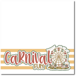 Carnival Fun - Printed Premade Scrapbook Page 12x12 Layout