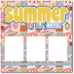 Summer by the Coast - Printed Premade Scrapbook Page 12x12 Layout