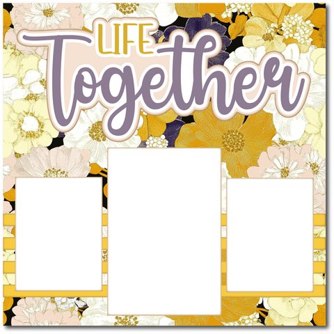 Life Together - Printed Premade Scrapbook Page 12x12 Layout