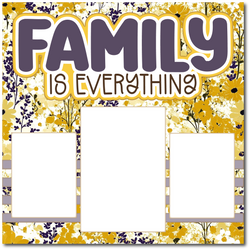 Family is Everything - Printed Premade Scrapbook Page 12x12 Layout