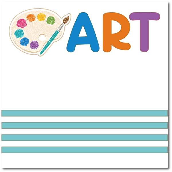 Art - Printed Premade Scrapbook Page 12x12 Layout