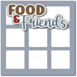 Food and Family - Printed Premade Scrapbook Page 12x12 Layout