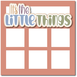 It's the Little Things - Printed Premade Scrapbook Page 12x12 Layout