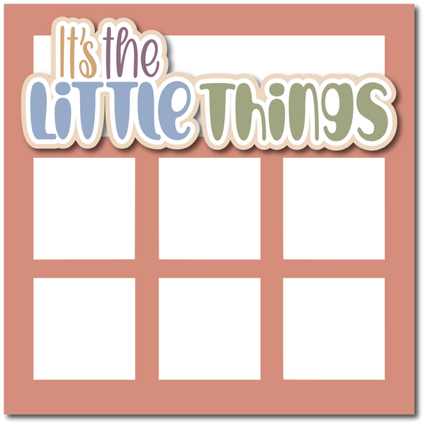It's the Little Things - Printed Premade Scrapbook Page 12x12 Layout