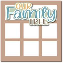 Our Family Tree - Printed Premade Scrapbook Page 12x12 Layout