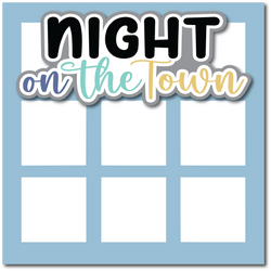 Night Out on the Town - Printed Premade Scrapbook Page 12x12 Layout