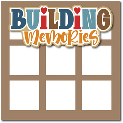 Building Memories - Printed Premade Scrapbook Page 12x12 Layout