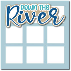Down the River - Printed Premade Scrapbook Page 12x12 Layout