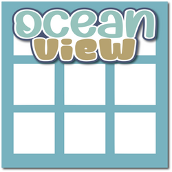 Ocean View - Printed Premade Scrapbook Page 12x12 Layout