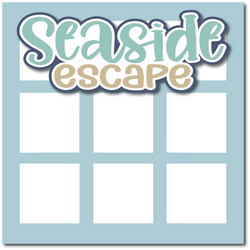 Seaside Escape - Printed Premade Scrapbook Page 12x12 Layout