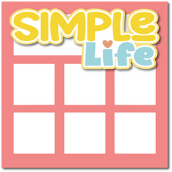 Simple Life - Printed Premade Scrapbook Page 12x12 Layout
