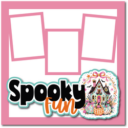 Spooky Fun - Printed Premade Scrapbook Page 12x12 Layout