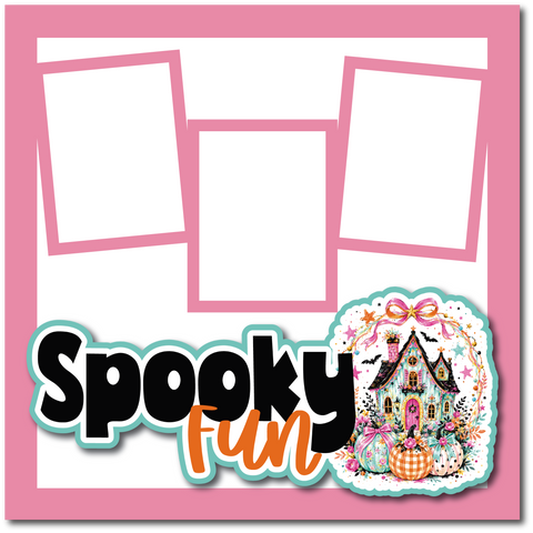 Spooky Fun - Printed Premade Scrapbook Page 12x12 Layout