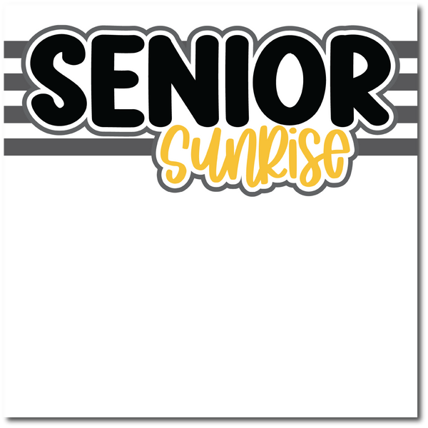 Senior Sunrise - Printed Premade Scrapbook Page 12x12 Layout