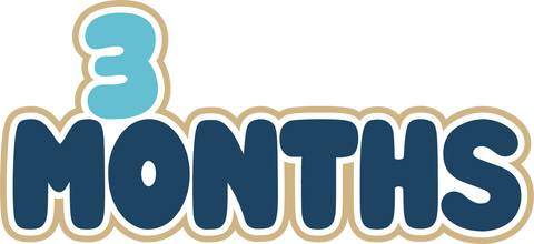 3 Months - Digital Cut File - SVG - INSTANT DOWNLOAD