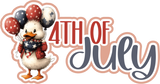 4th of July - Ducks - Scrapbook Double Page Kit