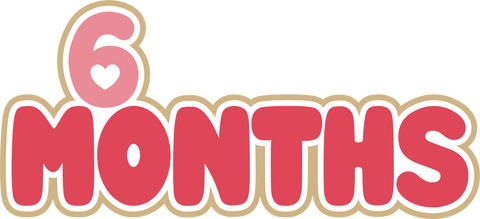 6 Months - Digital Cut File - SVG - INSTANT DOWNLOAD